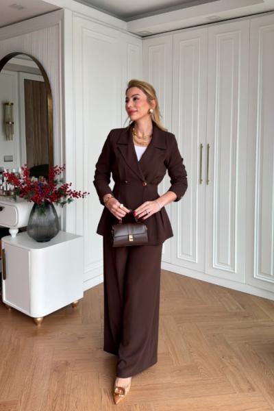 Çiçek Pantolonlu Takım