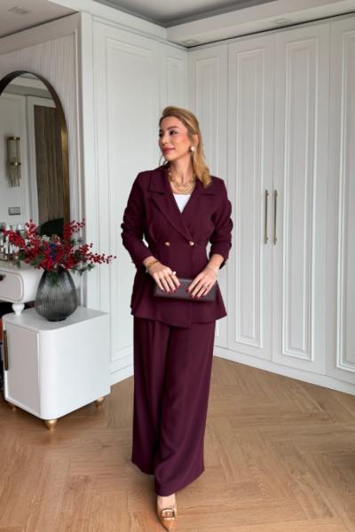 Çiçek Pantolonlu Takım