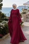 Abiye 9081 - Bordo