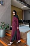 Alina Etekli Takım Bordo
