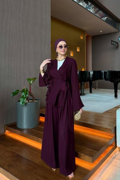 Alis Pantolon Takım Mürdüm