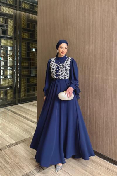 Aliye Elbise Lacivert