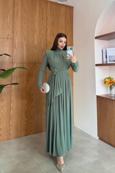 Aslı Elbise Su yeşili