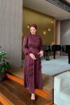 Aycan Elbise Bordo