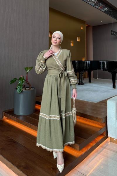 Ayla Etek Takım Haki