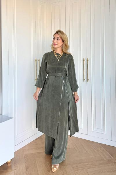 Ayşin Pantolonlu Takım Haki