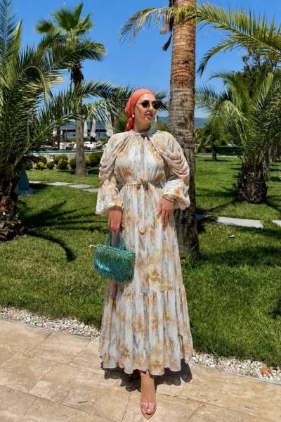 Bahar Elbise Gri