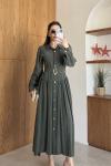 Başak Elbise Koyu Yeşil