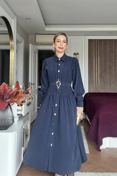 Başak Elbise Lacivert