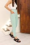 Beli Lastikli Krep Pantolon