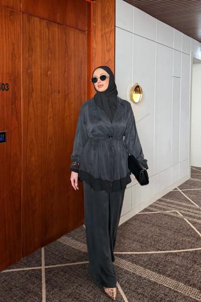 Belinay Pantolon Takım Antrasit