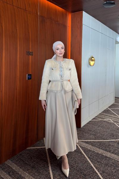 Betül Etekli Takım Krem