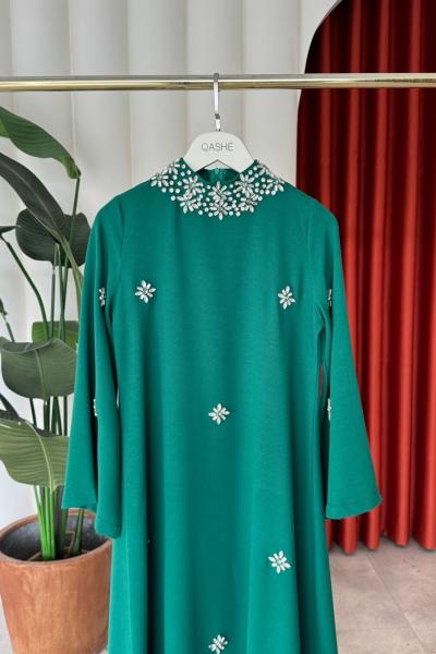 Beyza Elbise Bennetton Yeşili