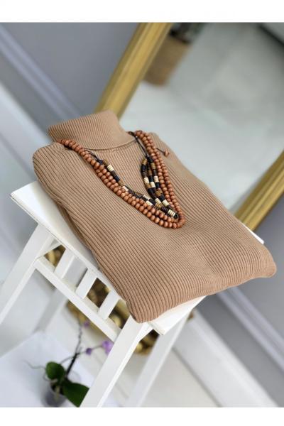 Btk Fidan Triko Elbise 3429 Vizon