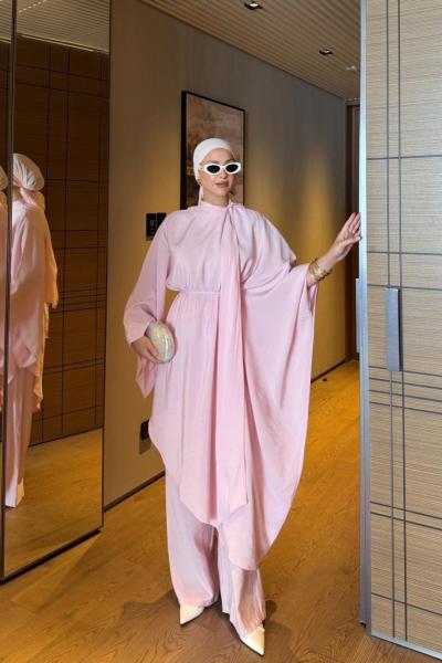Ceyhan Pantolonlu Takım Pembe