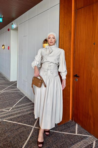 Ceylin Etekli Takım Taş Rengi