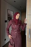 Defne Etekli Takım Bordo