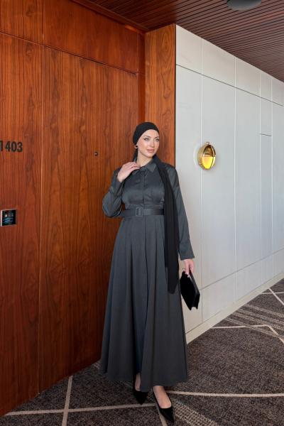 Ecem Elbise Antrasit