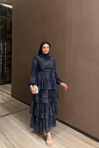 Ekin Elbise Lacivert