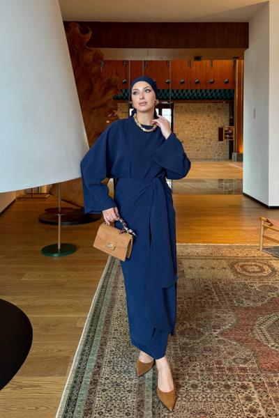 Elif Etekli Takım Lacivert