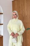 Emel Pantolonlu Takım Sarı