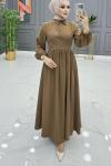 Eyşan Elbise Kahverengi