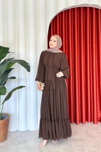 Fethiye Elbise Kahverengi