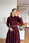 Feyza Elbise Bordo