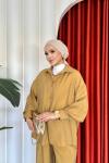 Belkıs Pantolonlu Takım Camel