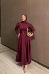 Filiz Elbise Bordo