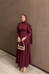 Filiz Elbise Bordo