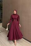 Filiz Elbise Bordo