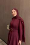Filiz Elbise Bordo
