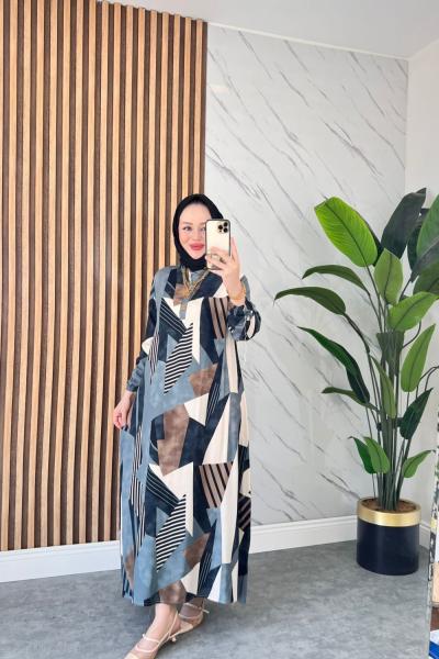 Flora Pamuklu Vİskon Elbise