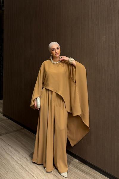 Gamze Pantolon Takım Hardal