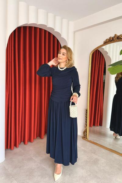 Gizem Elbise Lacivert