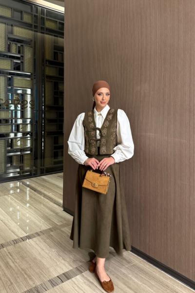 Gökçe Etekli Takım Haki