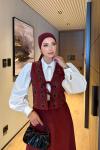 Gökçe Etekli Takım Bordo