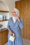 Gülcan Pantolonlu Takım Gri