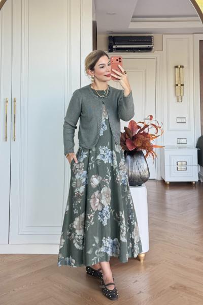 Gülhan Elbise Takım Haki
