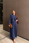 Gülsüm Elbise Takım Lacivert
