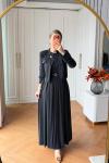 Gülsüm Elbise Takım Siyah