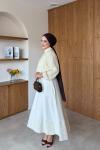 Hafize Etek Takım Bej