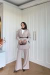 Harika Pantolonlu Takım Bej