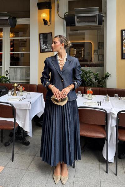 Hatice Etekli Takım Lacivert