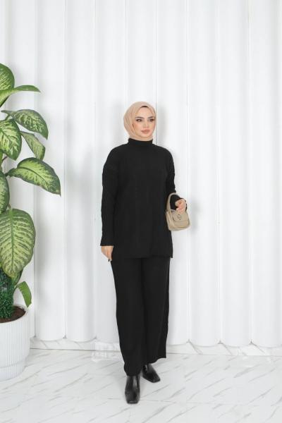 Hiba Örgülü Triko Takım