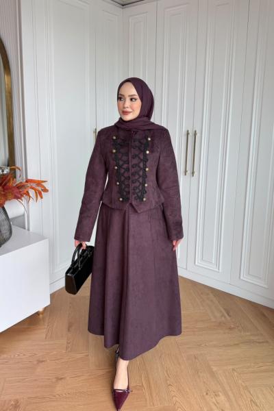 Hüsna Etekli Takım Mürdüm