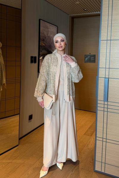 İlkay Ekru Pullu Takım