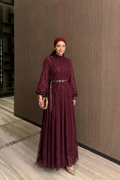 İlknur Elbise Bordo