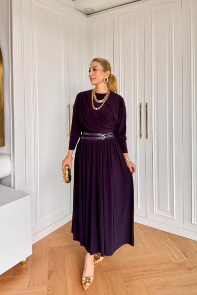 İmren Elbise Mor